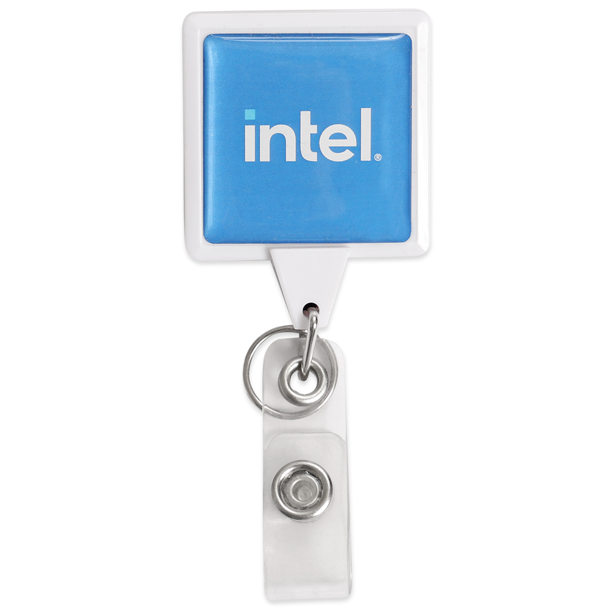 Square Dual Back Badge Reel